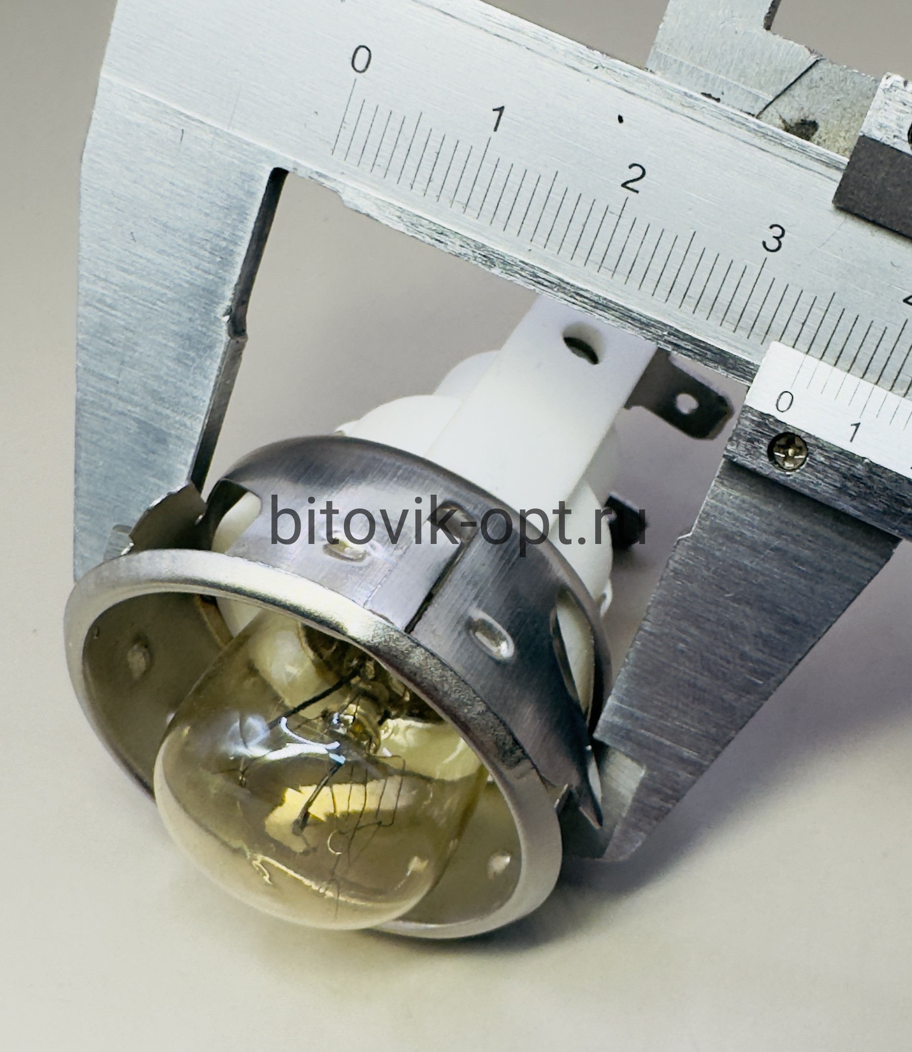 Лампа в сборе с патроном жаростойкая 25W 230V E-14 41H L-67мм — изображение 2
