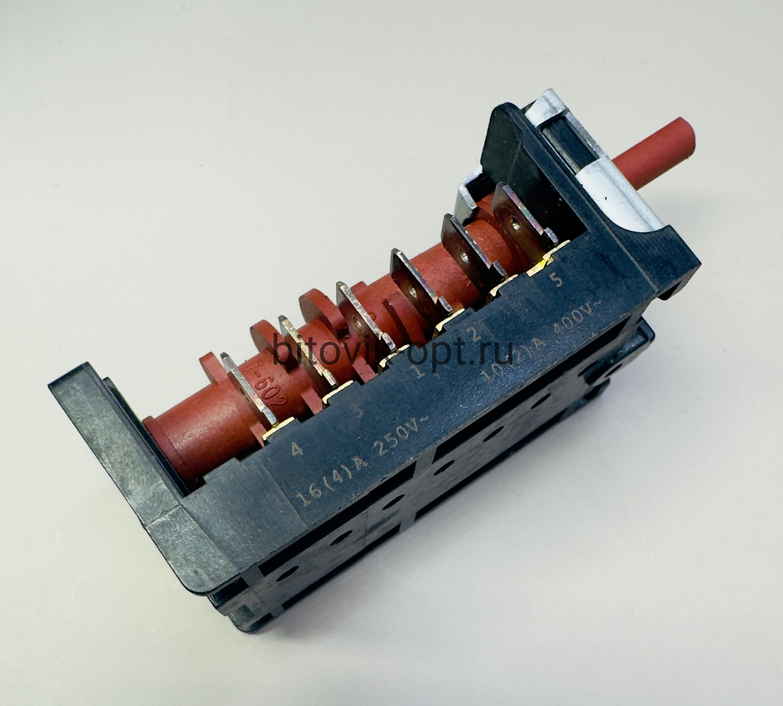 Переключатель режимов карболит. 860501K 8633К 16(4)А 250V 6поз. Candy, Amica, Hansa, Kaizer, Orion, Beko и др. — изображение 3