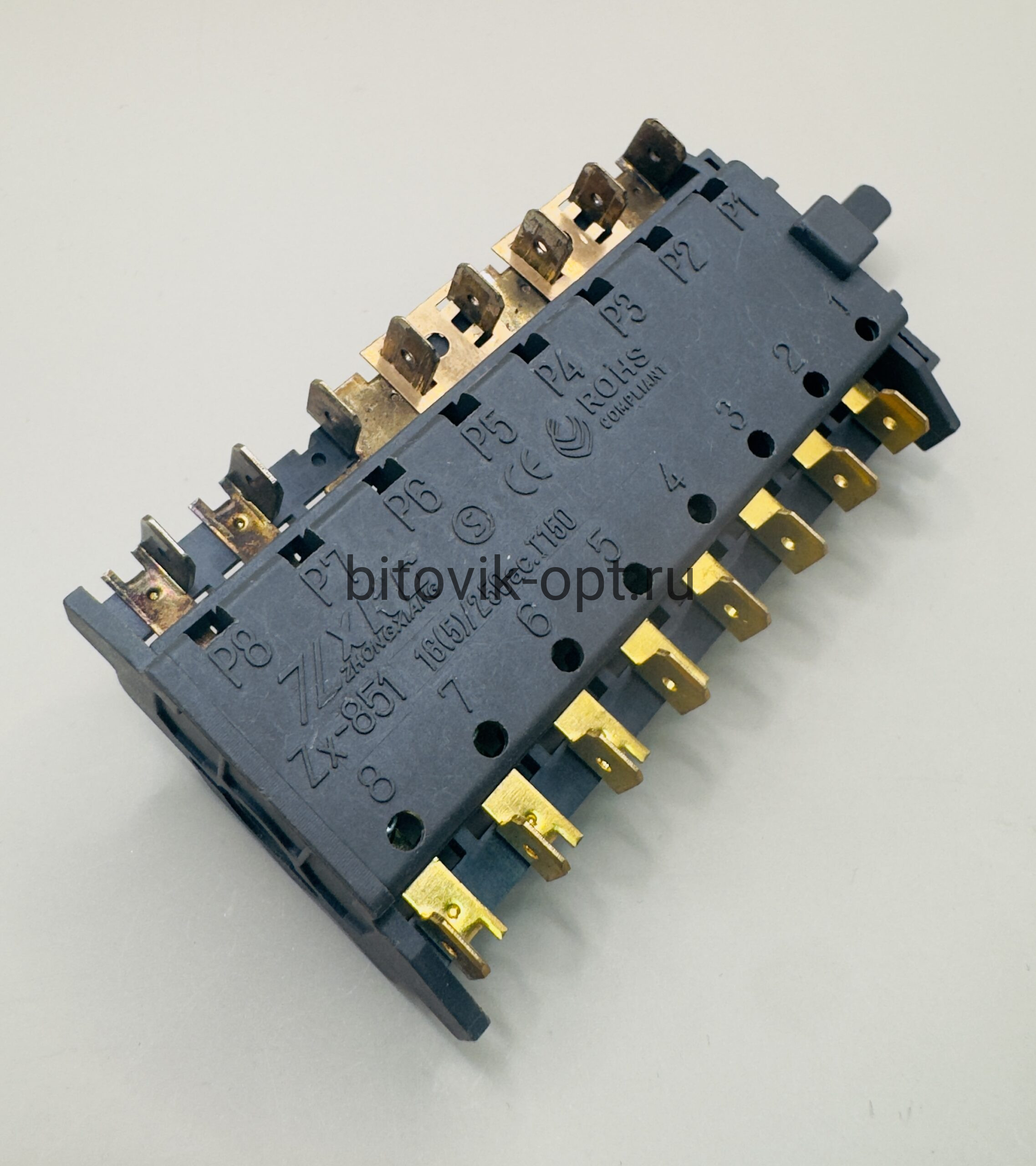 Переключатель 8поз. 250V 16A