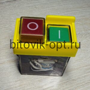 Кнопка  электромагнитная сдвоенная "ПУСК-СТОП" KJD6 6(4)A 250V