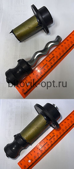 Шнек в сборе к водяному насосу 370w L-140мм, резьба 10мм левая, Д винт.-16мм
