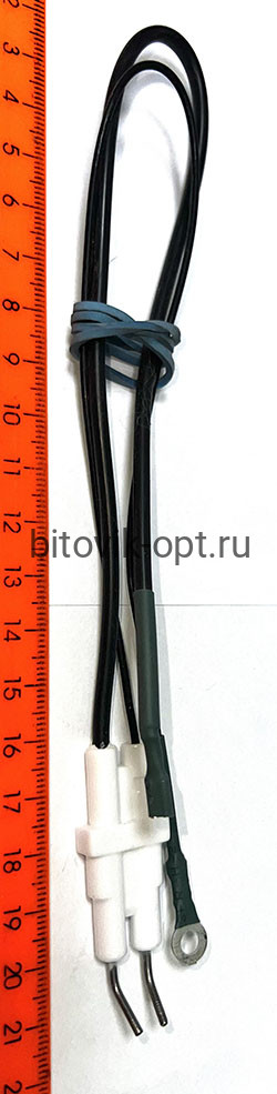 Электрод розжига на газовое оборудование, котлы длина 3,9см/1,8/0,6 общая длина 35см
